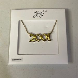 BNWT Girly 2001 Stainless Steel Gold Tone Necklace